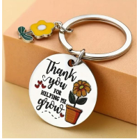 Sleutelhanger juf of meester | Thank you for helping me grow.