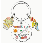 Sleutelhanger | Thank you for helping me grow | bedankje juf, meester