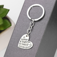 Sleutelhanger juf of meester | bedankje juf, meester  | It takes a big heart to teach little minds