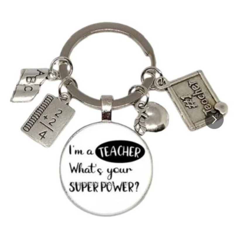 Sleutelhanger juf, meester | I'm a TEACHER What's your SUPERPOWER? | juffendag 