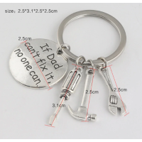 Sleutelhanger vader | If dad can't fix it, no one can. - Vaderdag cadeau - Cadeau voor papa