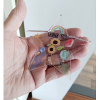 Ster acryl met tekst voor juf of meester | juffendag, einde schooljaar, afscheid.