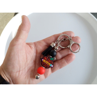 Sleutelhanger met kralen | Teacher | rood | juffendag | kado juf