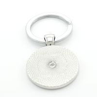 Sleutelhanger | Yin Yang, kat, | zwart/wit