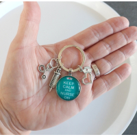 Sleutelhanger | Verpleegster | kado zorgmedewerker | Keep calm and nurse on