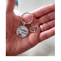 Sleutelhanger | Sisters forever |kado zus