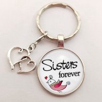 Sleutelhanger | Sisters forever |kado zus