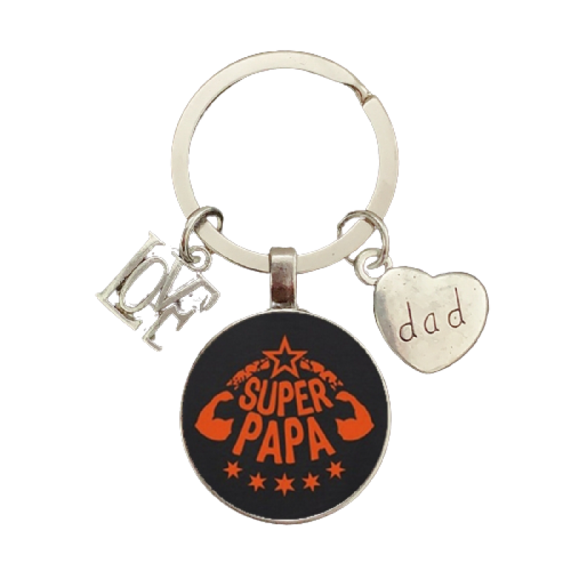Sleutelhanger | super papa | kado voor vader
