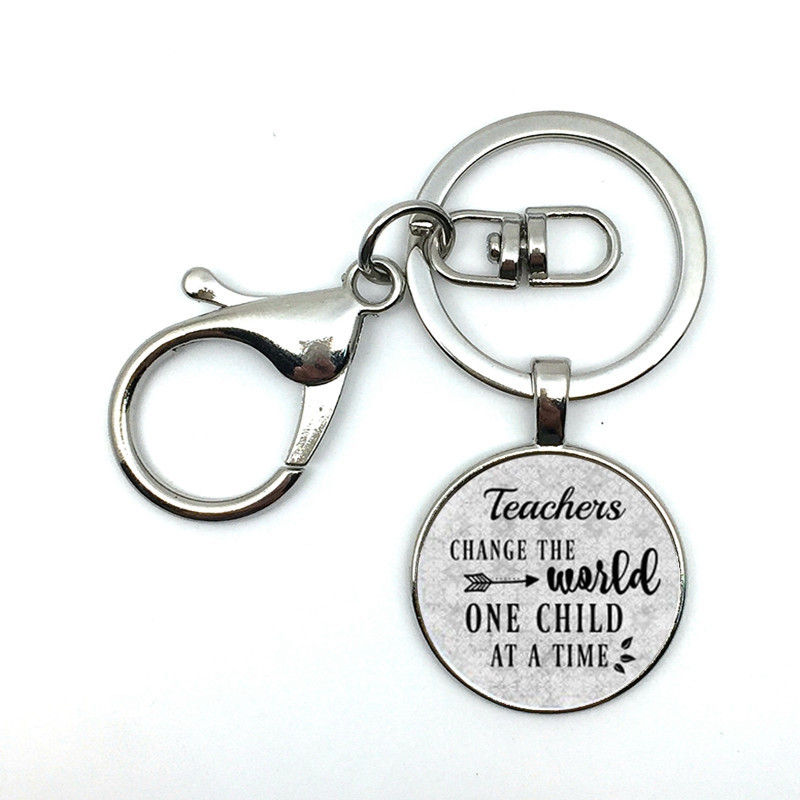 Sleutelhanger juf/meester | Teachers change the World one child at a time
