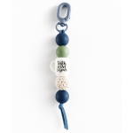 Sleutelhanger met kralen | blauw, groen | Teach,love, inspire | bedankje juf