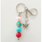 Sleutelhanger met kralen | vlinder